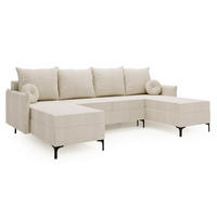 ECKSOFA Beige LEA U-Form - Beige, Textil (281/168cm) - Sepro Meble