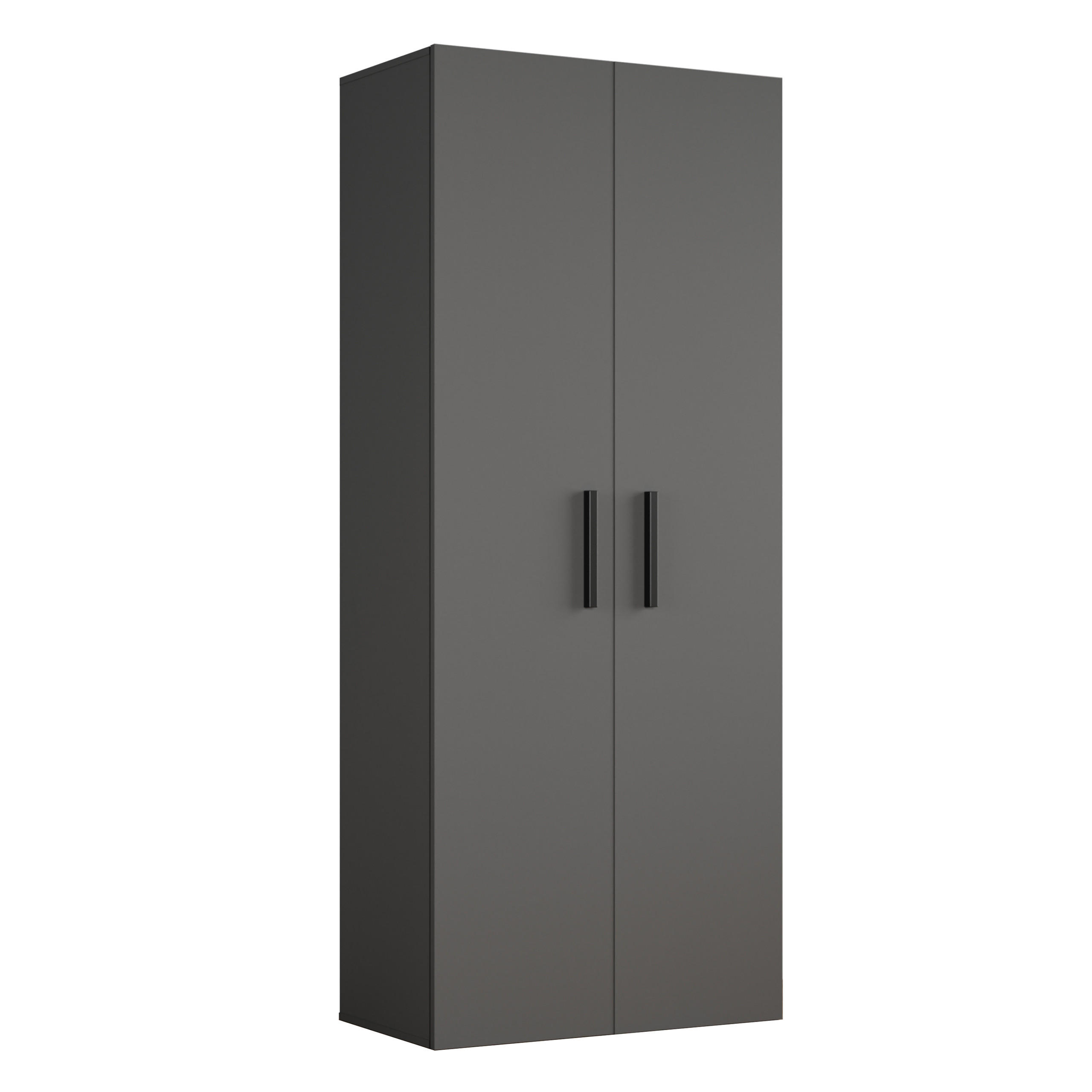 Masseno Garderobenschrank Grau 80x204x40 cm