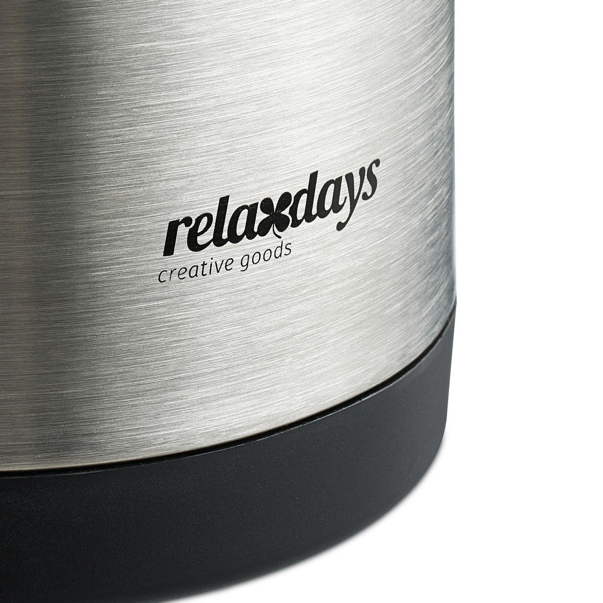 ISOLIERKANNE - Silberfarben, Kunststoff/Metall (2L) - Relaxdays
