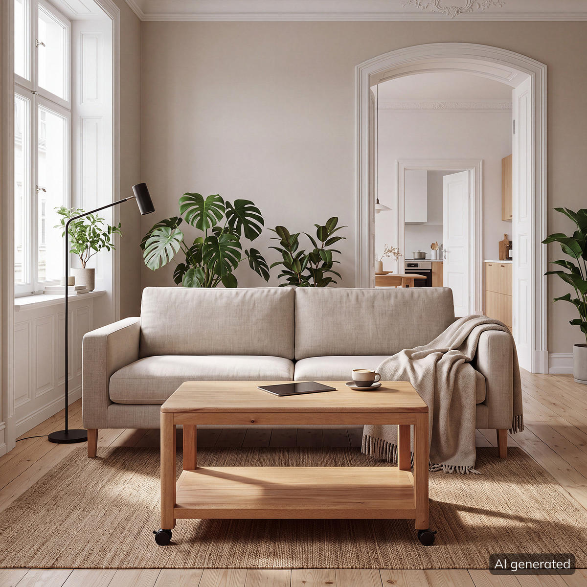 COUCHTISCH - Braun, Holz (40/75/40cm) - home24
