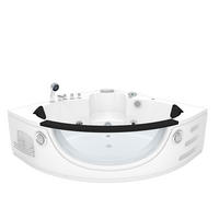 WHIRLPOOL Pool Badewanne Wanne W06R-SC 152x152cm - Weiß, Glas/Kunststoff (152/65/152cm) - AcquaVapore by Sandra Jentho