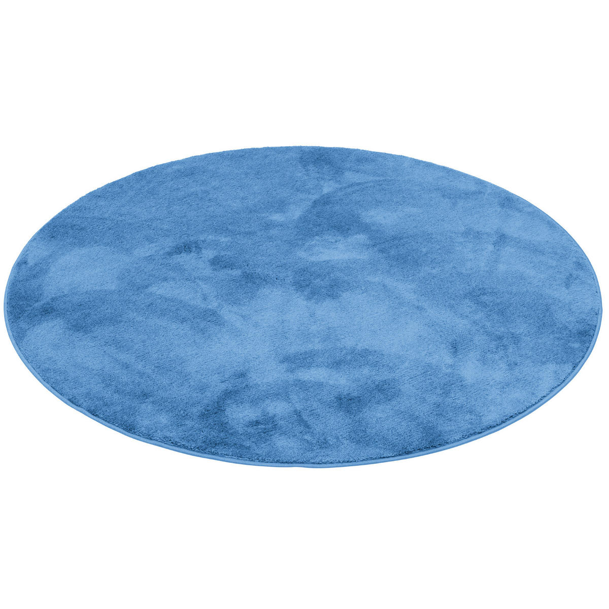 HOCHFLOR LANGFLOR TEPPICH SUPER SOFT MELIA RUND - Blau, Textil (160/160cm) - Pergamon