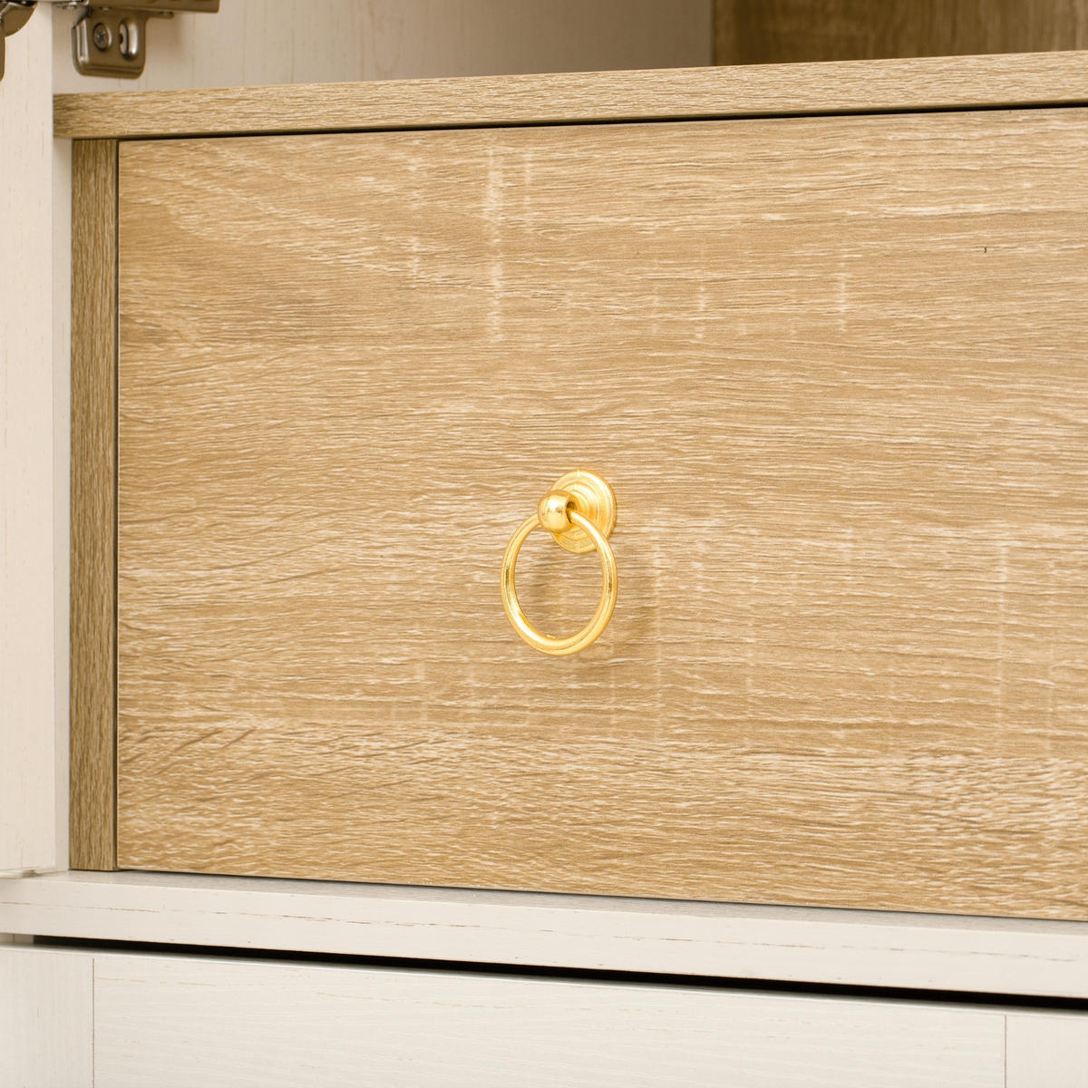 KÜCHENSCHRANK, 76/40/180 cm, MDF und Riffelglas, Weiß, MIT VERSTELLBAREN REGALBÖDEN, für Esszimmer und Küche - Weiß, Holzwerkstoff (40/180/76cm) - Rolipo
