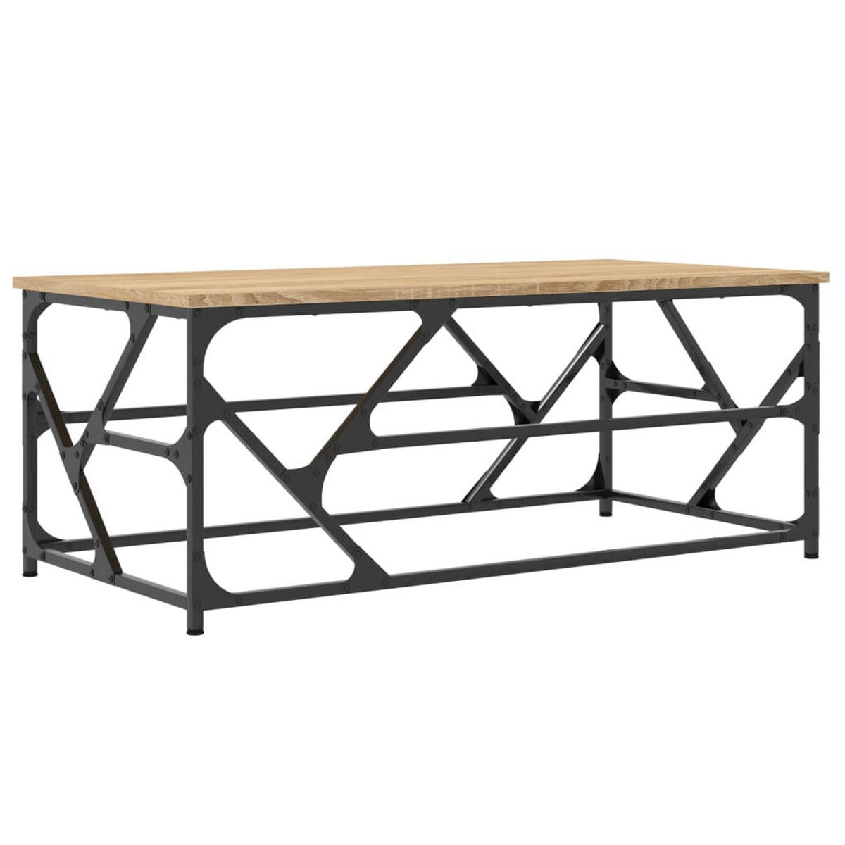 COUCHTISCH Sonoma-Eiche 100x50x40 cm Holzwerkstoff - Braun, Holzwerkstoff (50/100/40cm) - furnicato