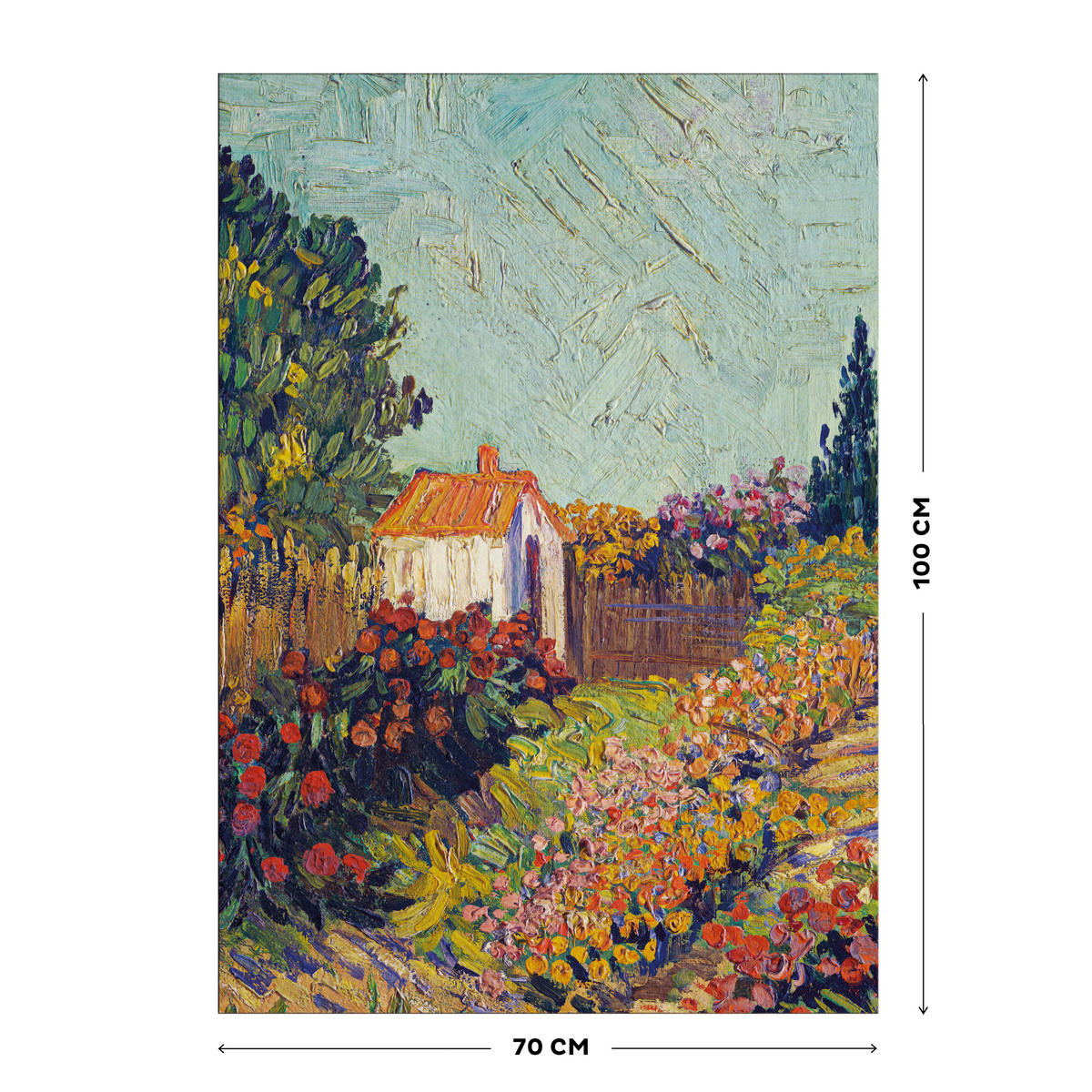 LEINWANDBILD Van Gogh 70x100cm - Multicolor, Wellpappe/Textil (100/70cm) - Art for the Home