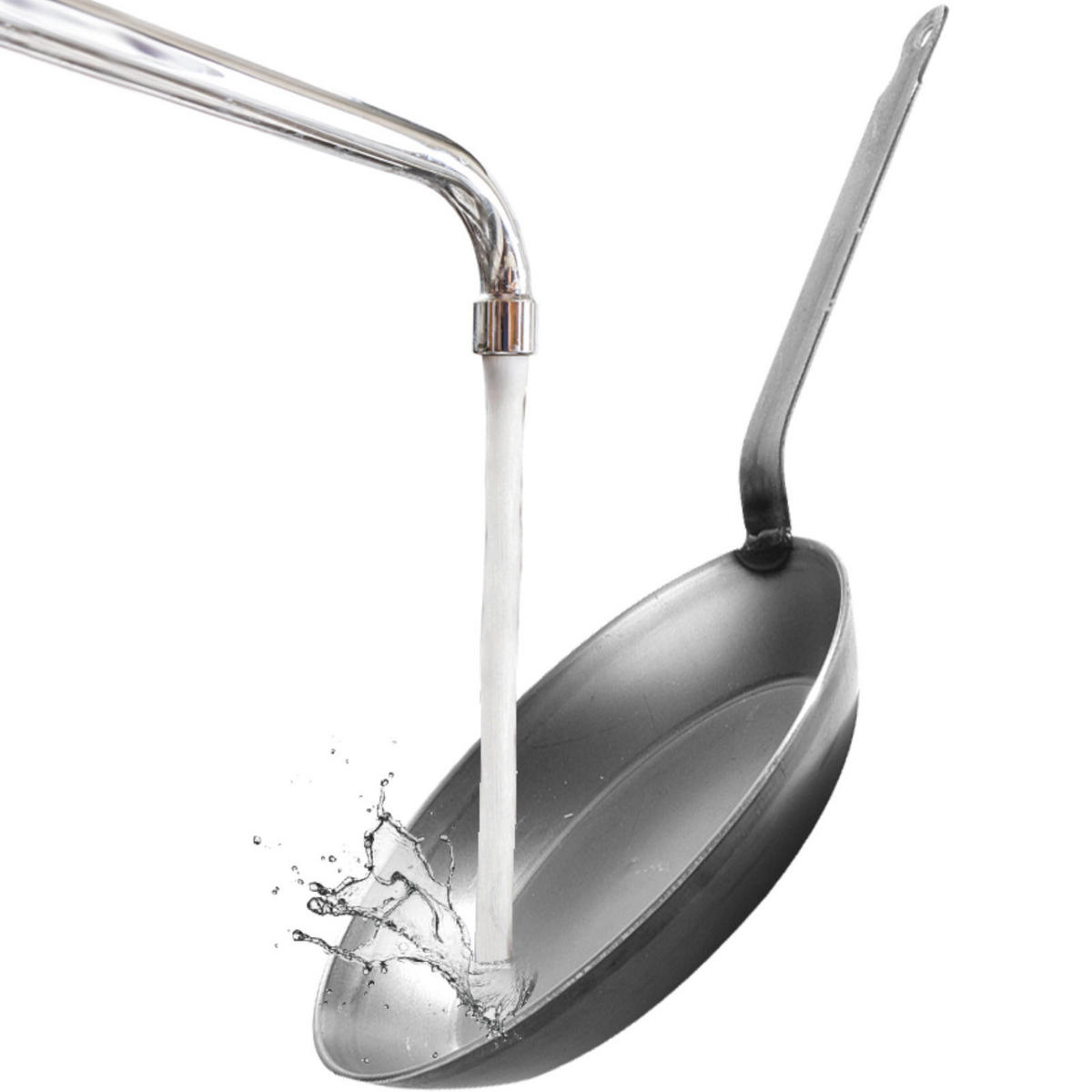 PFANNE 3441841 - Silberfarben, Metall (25/30/25cm) - Hendi