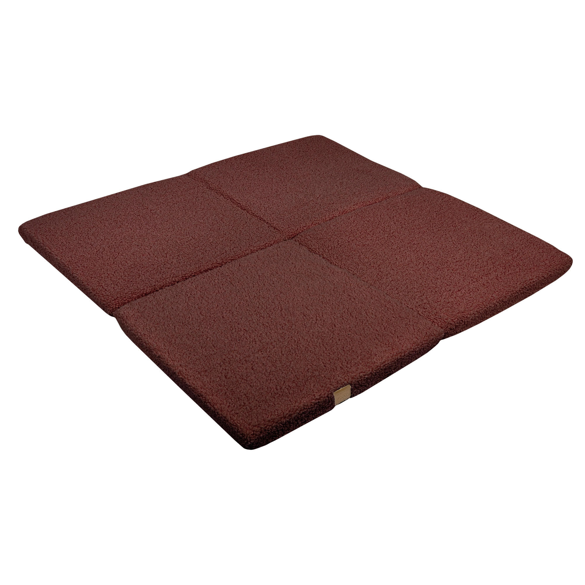 SPIELMATTE für Kinder, Quadrat, Bearly, Braun - Braun, Textil (120/120cm) - MeowBaby
