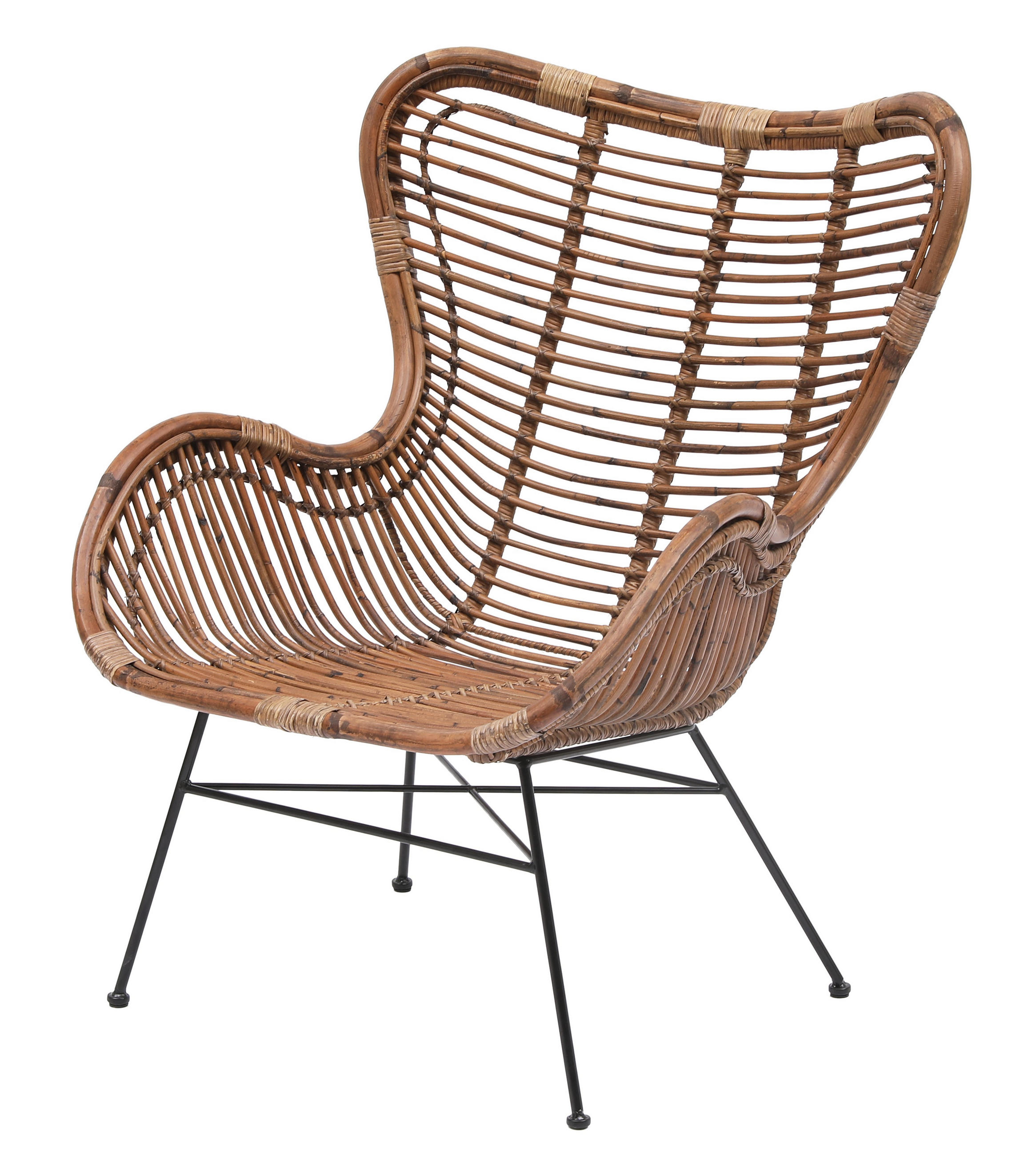 SESSEL Rattan Braun - Braun, Holz (73/88/50cm) - Nordlys