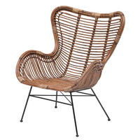 SESSEL Rattan Braun - Braun, Holz (73/88/50cm) - Nordlys