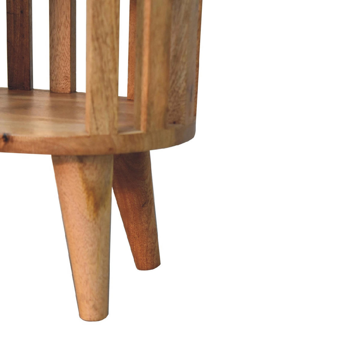 NACHTTISCH mit 2 Fächern - Eichefarben/Messingfarben, Holz/Metall (36/55/26cm) - Artisan Furniture