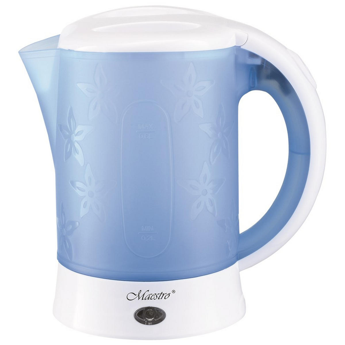 WASSERKOCHER ELEKTRISCH Hellblau 15.5/15.6/17.5 cm MR010 - Hellblau, Metall (15.6/17.5/15.5cm) - Maestro 