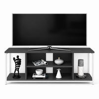 TV-ELEMENT Rinaldo Weiß-Anthrazit - Anthrazit/Weiß, Holzwerkstoff (120/51/35cm) - Decorotika