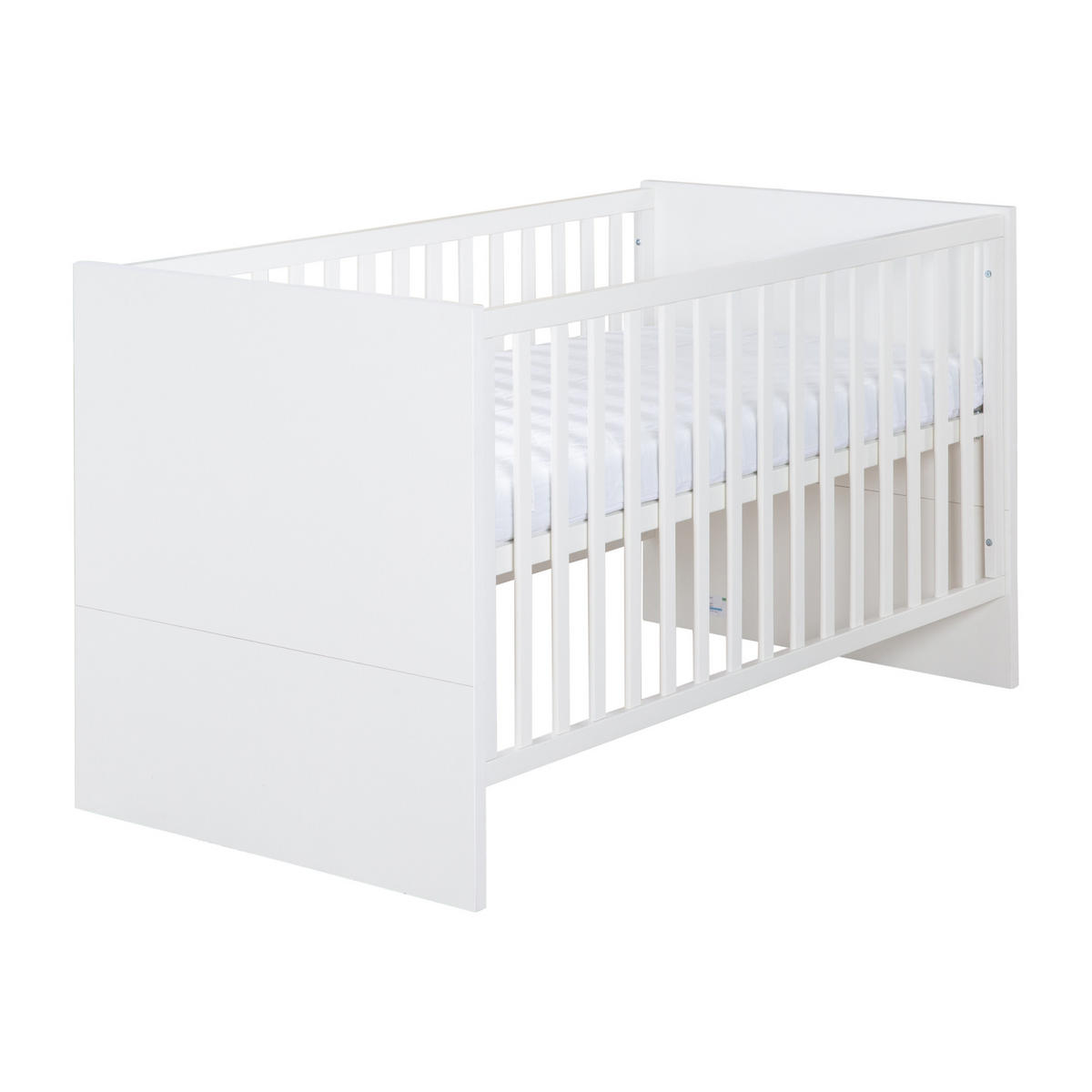 BABYBETT Kimi 70 x 140 cm - Weiß, Holzwerkstoff (70/140cm) - Roba