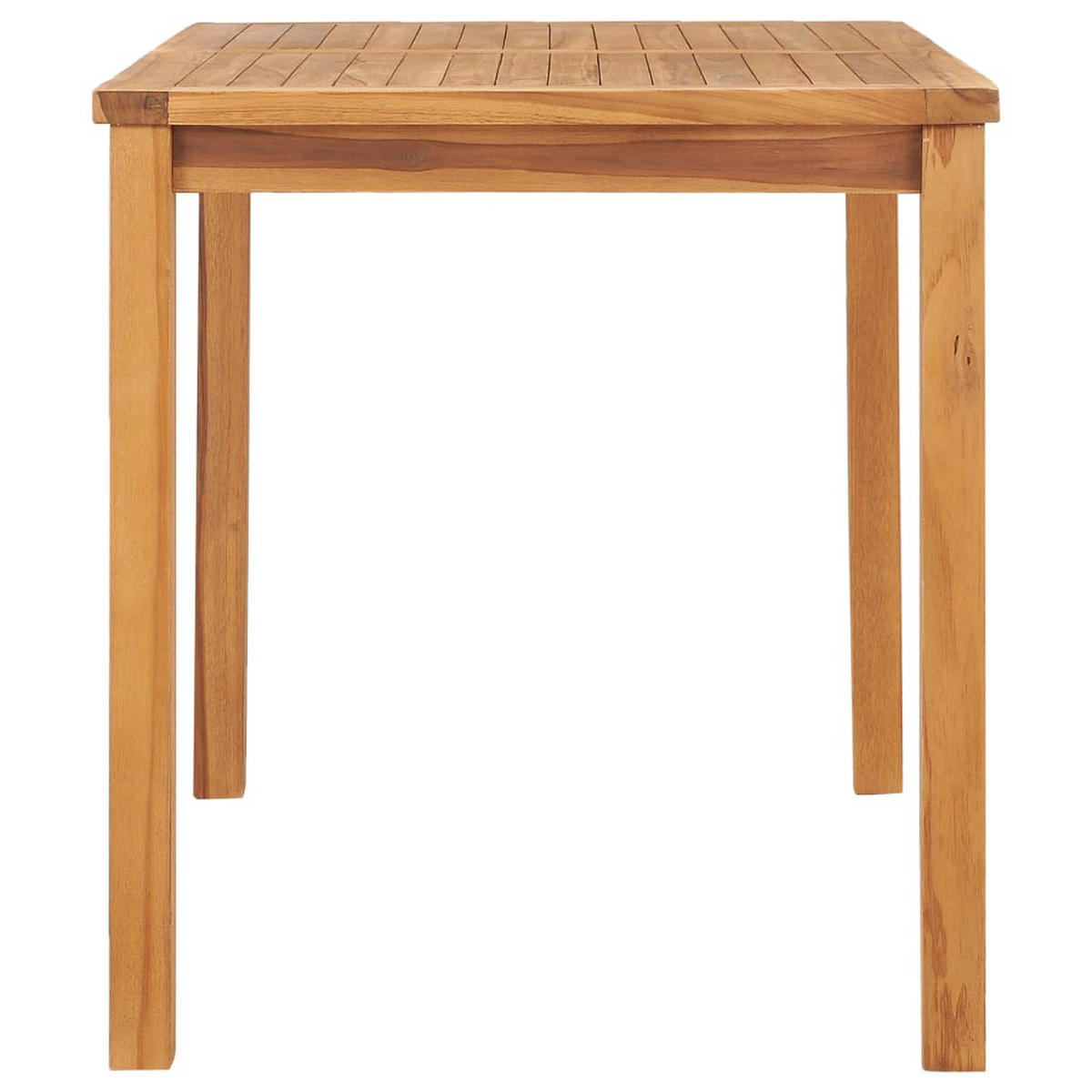 GARTEN-ESSTISCH 120/70/77 Cm Massivholz Teak - Braun, Holz (70/120/77cm) - vidaXL