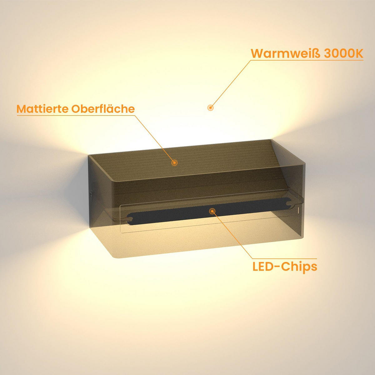 LED WANDLEUCHTE Herz 2er-Set - Schwarz, Metall (10/8/20cm) - Nettlife