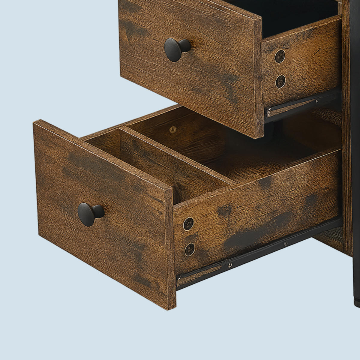 BEISTELLTISCH - Braun, Holzwerkstoff/Metall (60/35/61cm) - Relaxdays