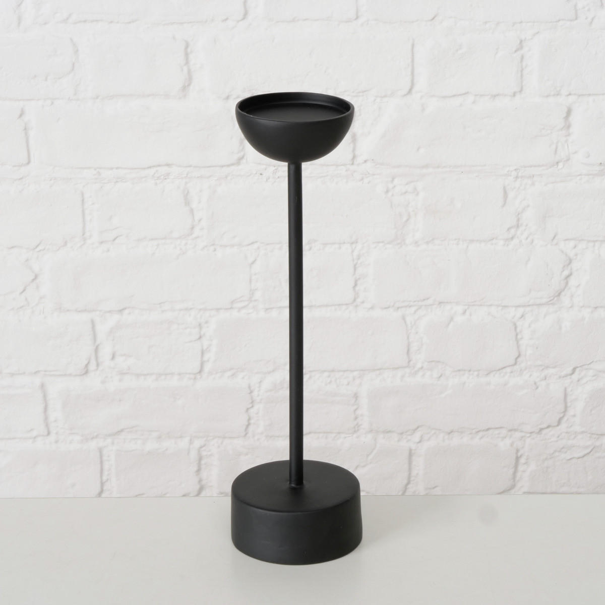 KERZENHALTER Metall Vimo 30,5 cm - Schwarz, Metall (9/30.5/9cm) - Boltze Home