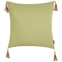 DEKOKISSEN Grün 45/45 cm Chmistar - Braun/Grün, Textil (45/45/12cm) - Beliani