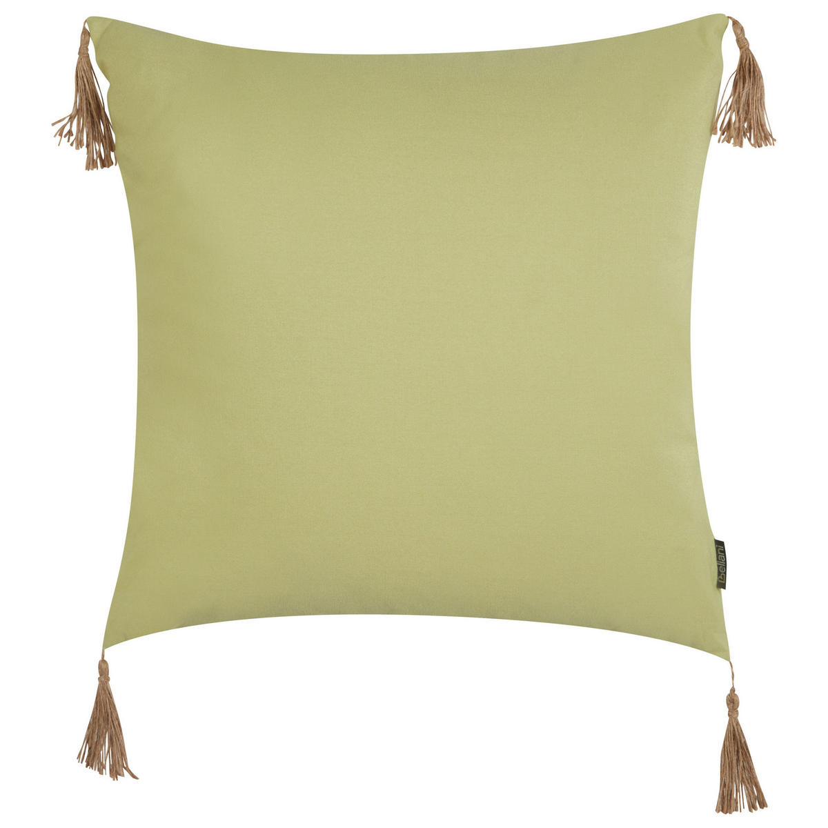DEKOKISSEN 2er-Set Grün 45/45 cm Chmistar - Braun/Grün, Textil (45/45cm) - Beliani