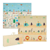 SPIELMATTE - Multicolor, Kunststoff/Textil (200/180cm) - Relaxdays