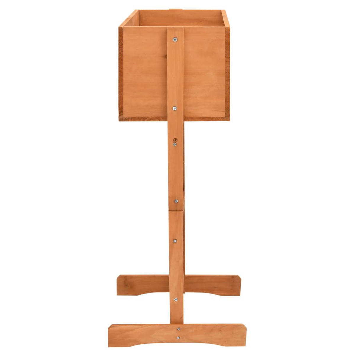 GARTEN-SPALIER mit Blumenkasten Orange 45x30x74 cm Tannenholz - Orange, Holz (45/74/30cm)