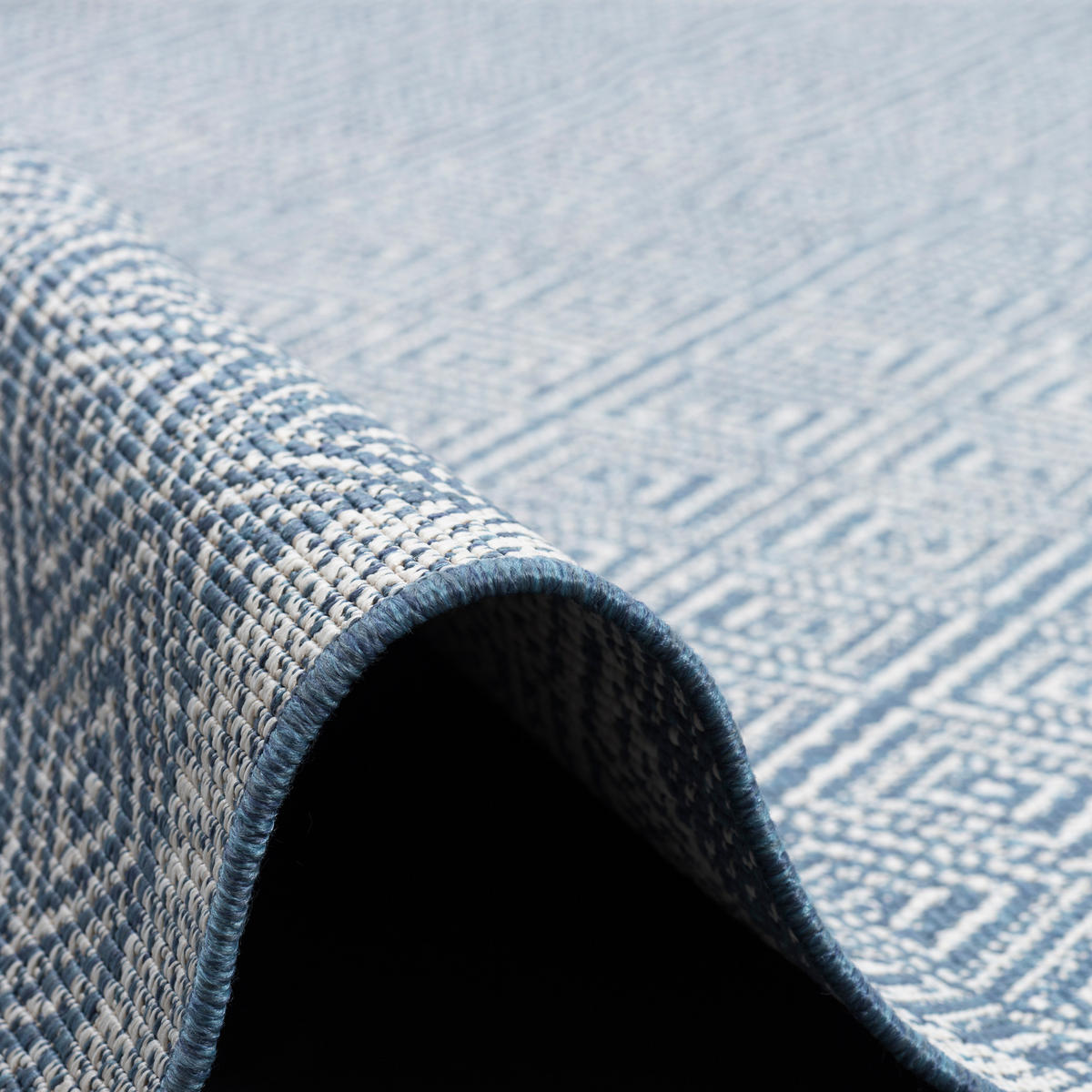 IN & OUTDOOR TEPPICH HAMPTON MELIERT - Blau, Textil (160/230cm) - Pergamon