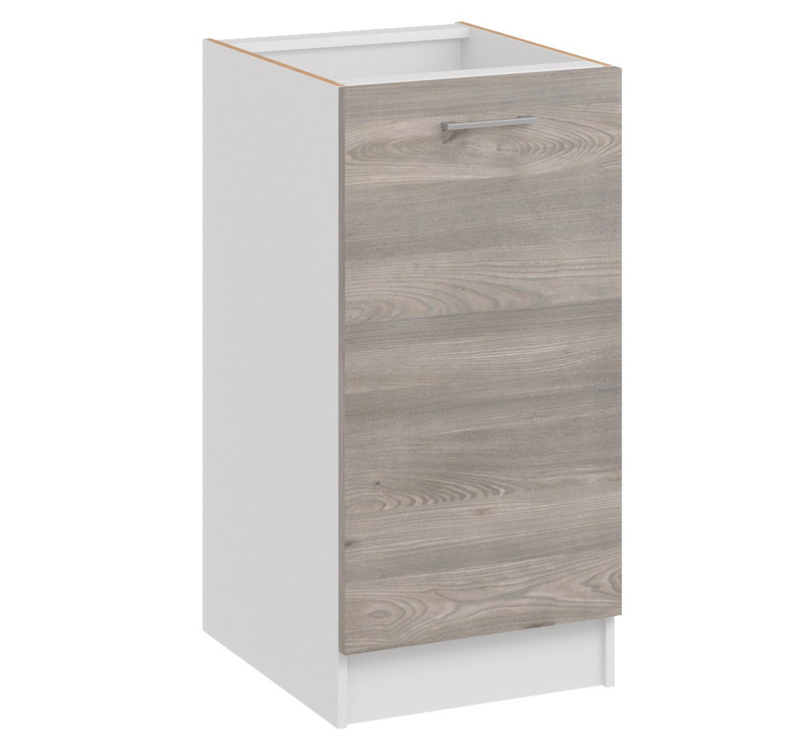 KÜCHENUNTERSCHRANK D40 eiche nelson - Dunkelbraun, Holzwerkstoff (40/82/44cm) - roe furniture