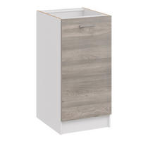 KÜCHENUNTERSCHRANK D40 eiche nelson - Dunkelbraun, Holzwerkstoff (40/82/44cm) - roe furniture