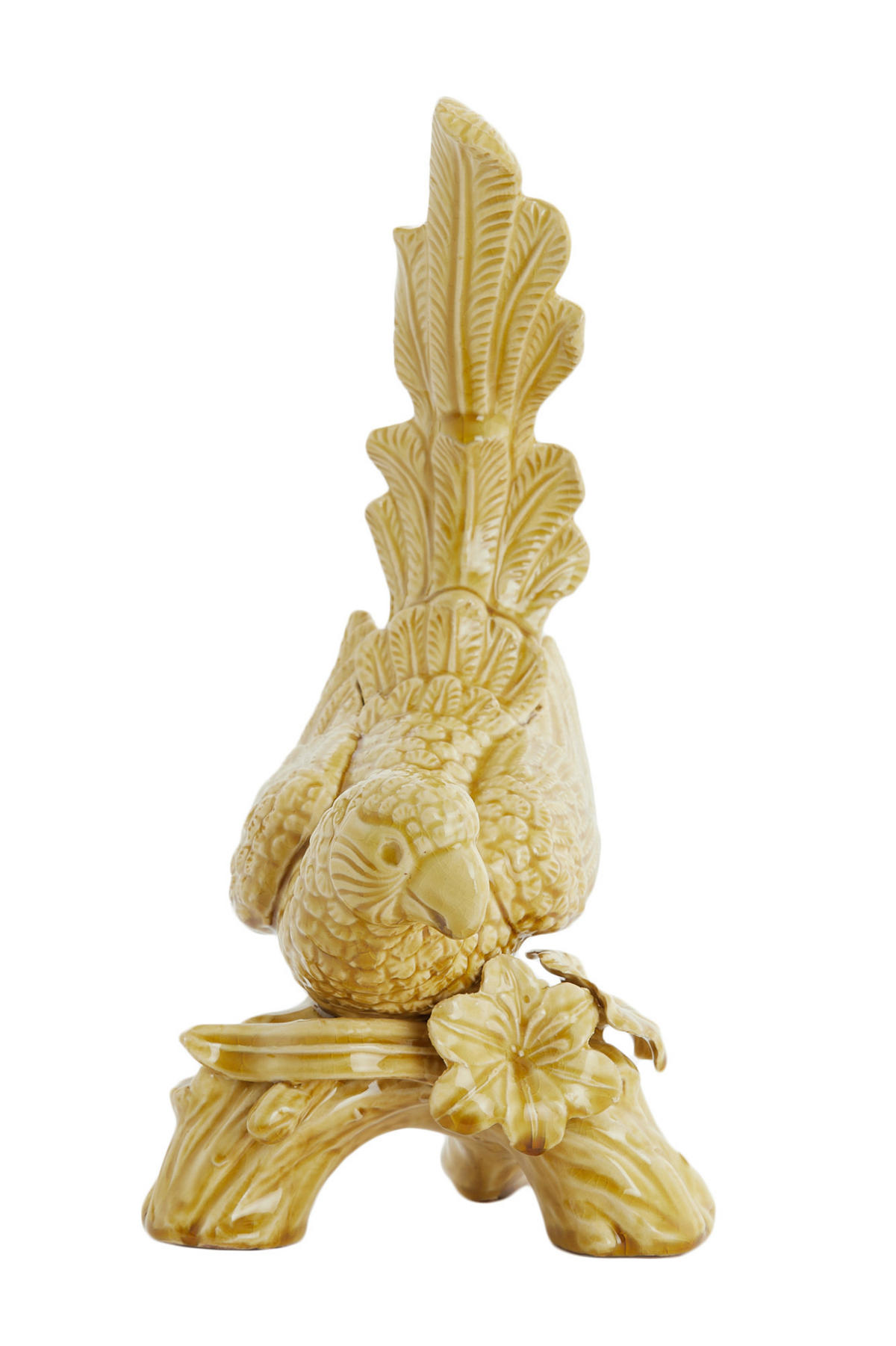 ORNAMENT Vogel Gelb 21,5/17/35 cm - Gelb, Keramik (17/35/21.5cm) - Light & Living
