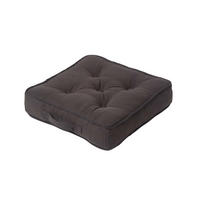 SITZKISSEN Rajput schwarz 40/40/8 cm - Schwarz, Textil (40/40/8cm) - Homescapes