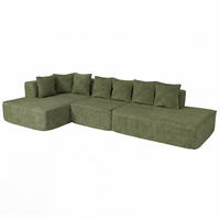 SOFA-GARNITUR Grün - Grün, Textil (310/60/150cm) - MCW