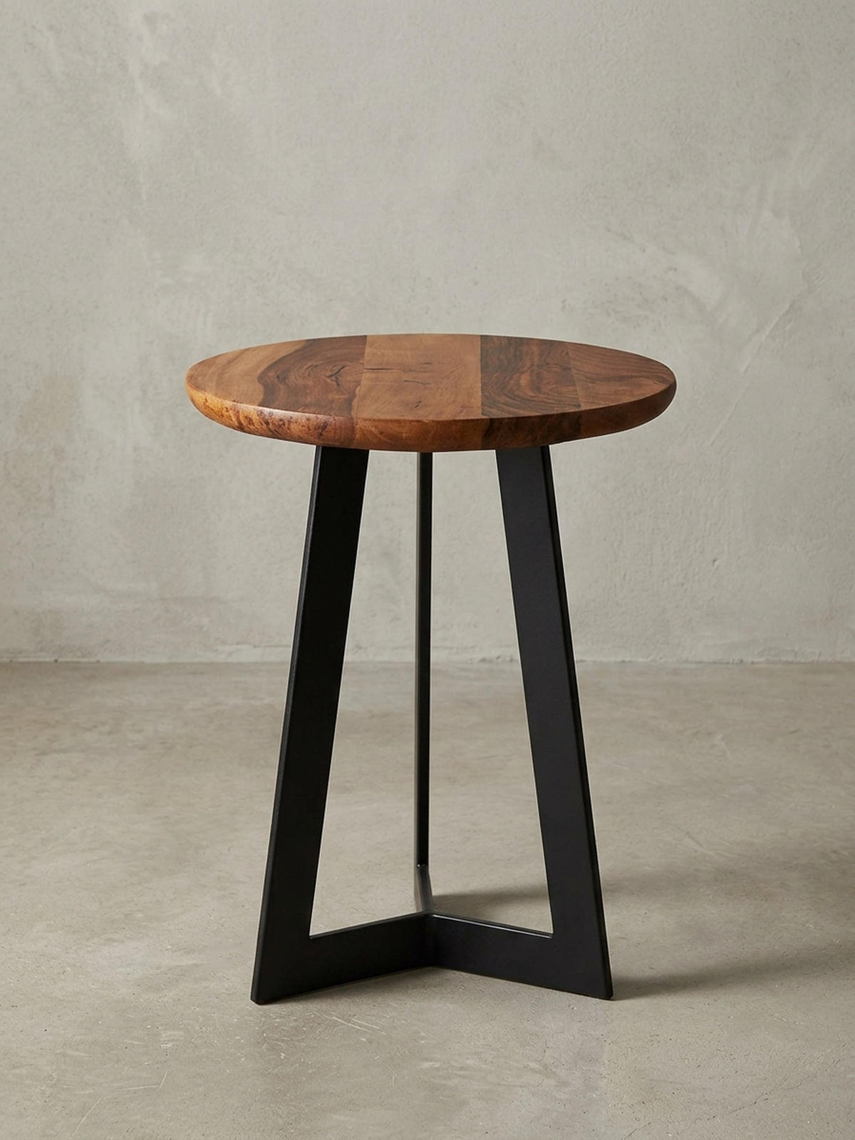 BEISTELLTISCH – Holz Metall Braun Schwarz 40x40 cm Industrial Maserung - Schwarz/Braun, Holz/Metall (35/35/45cm) - KADIMA DESIGN