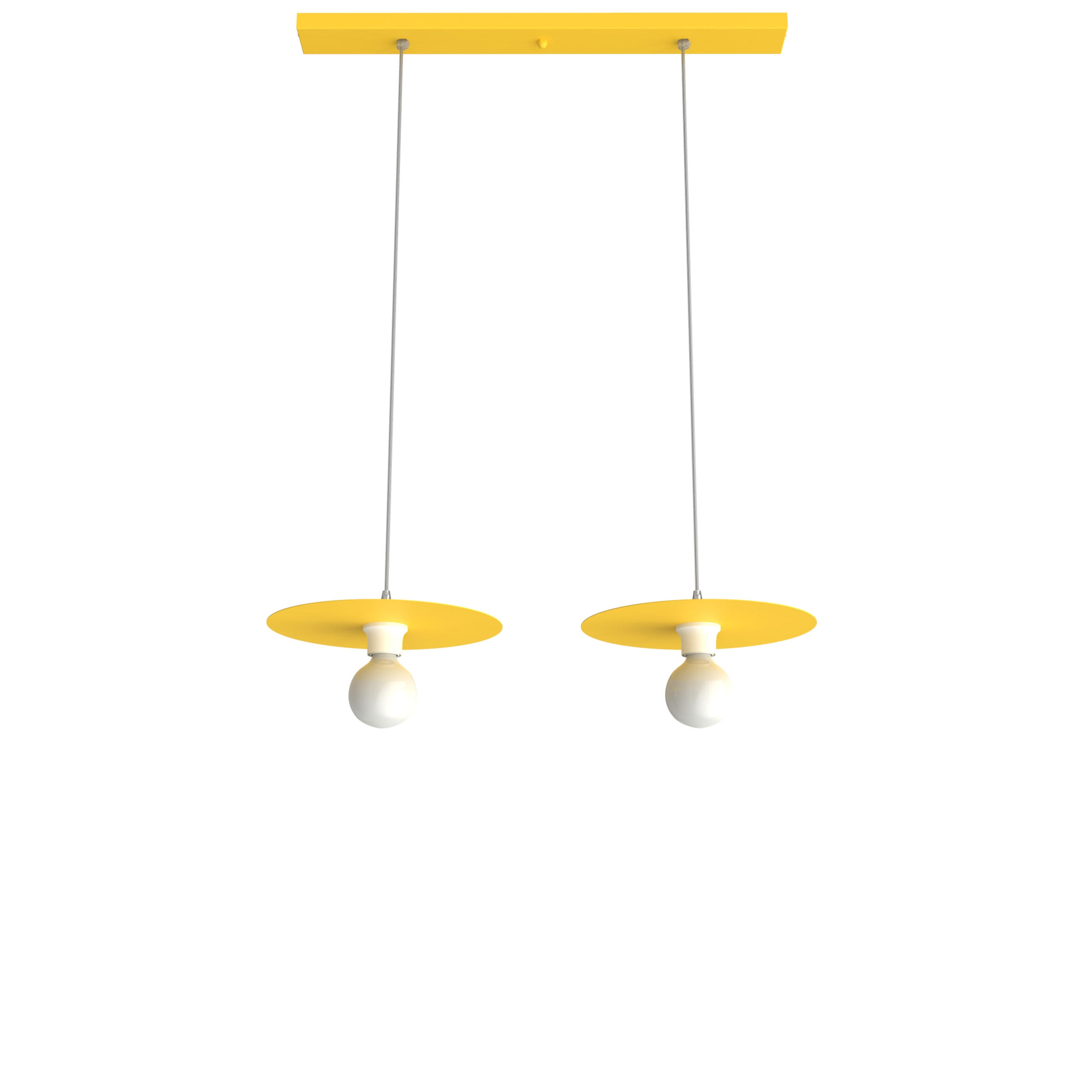 HÄNGELEUCHTE - Gelb, Metall (30/30/7cm) - Lumicom