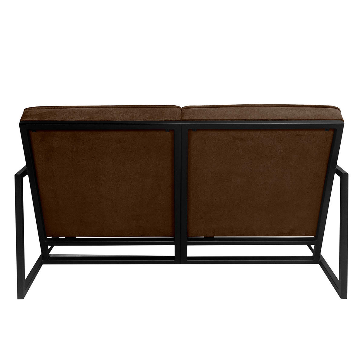 2-SITZER SOFA - Strukturstoff - Braun, Textil (125/74/82cm) - home24