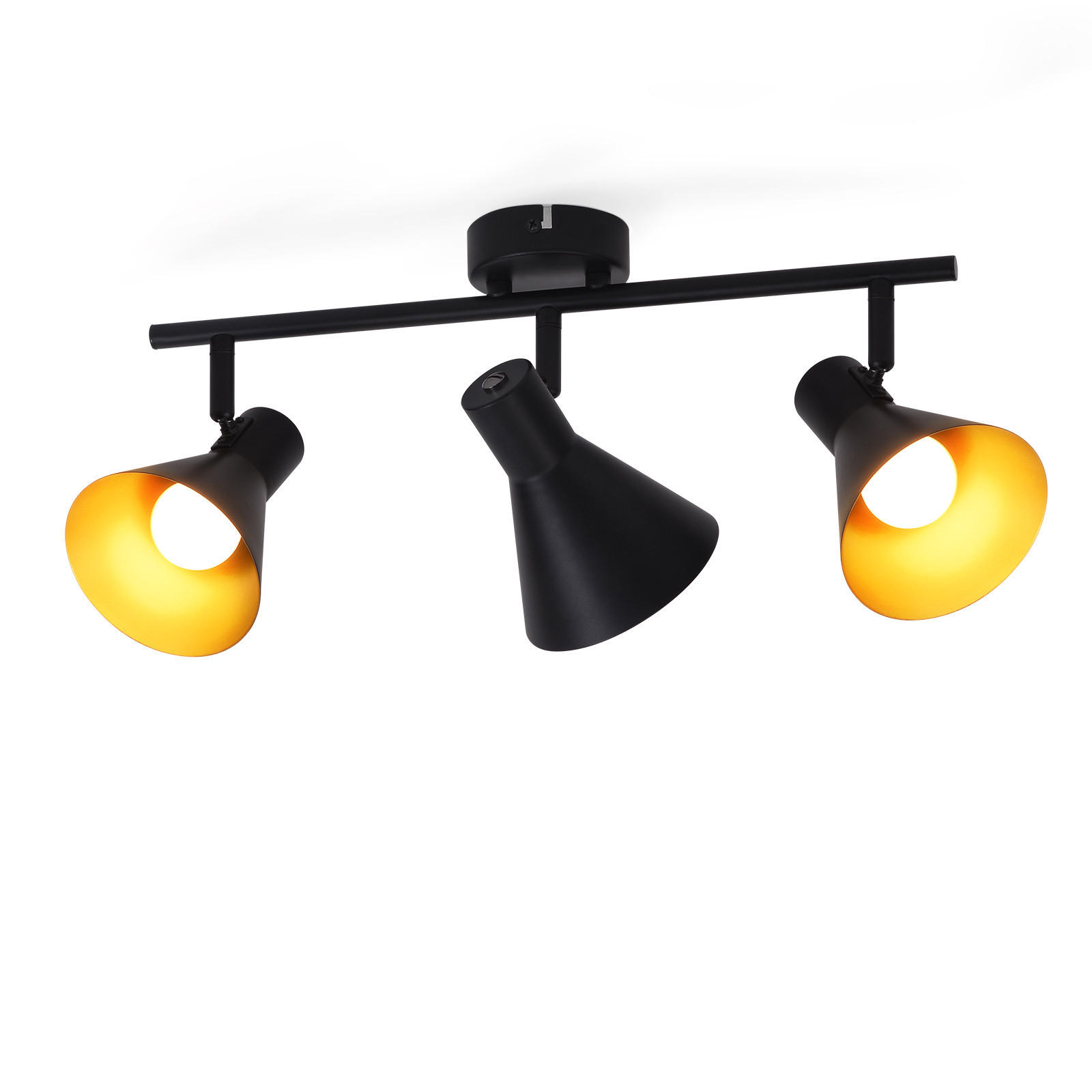 STRAHLER Welle 49/11/21 cm - Schwarz, Metall (49/11/21cm) - Nettlife