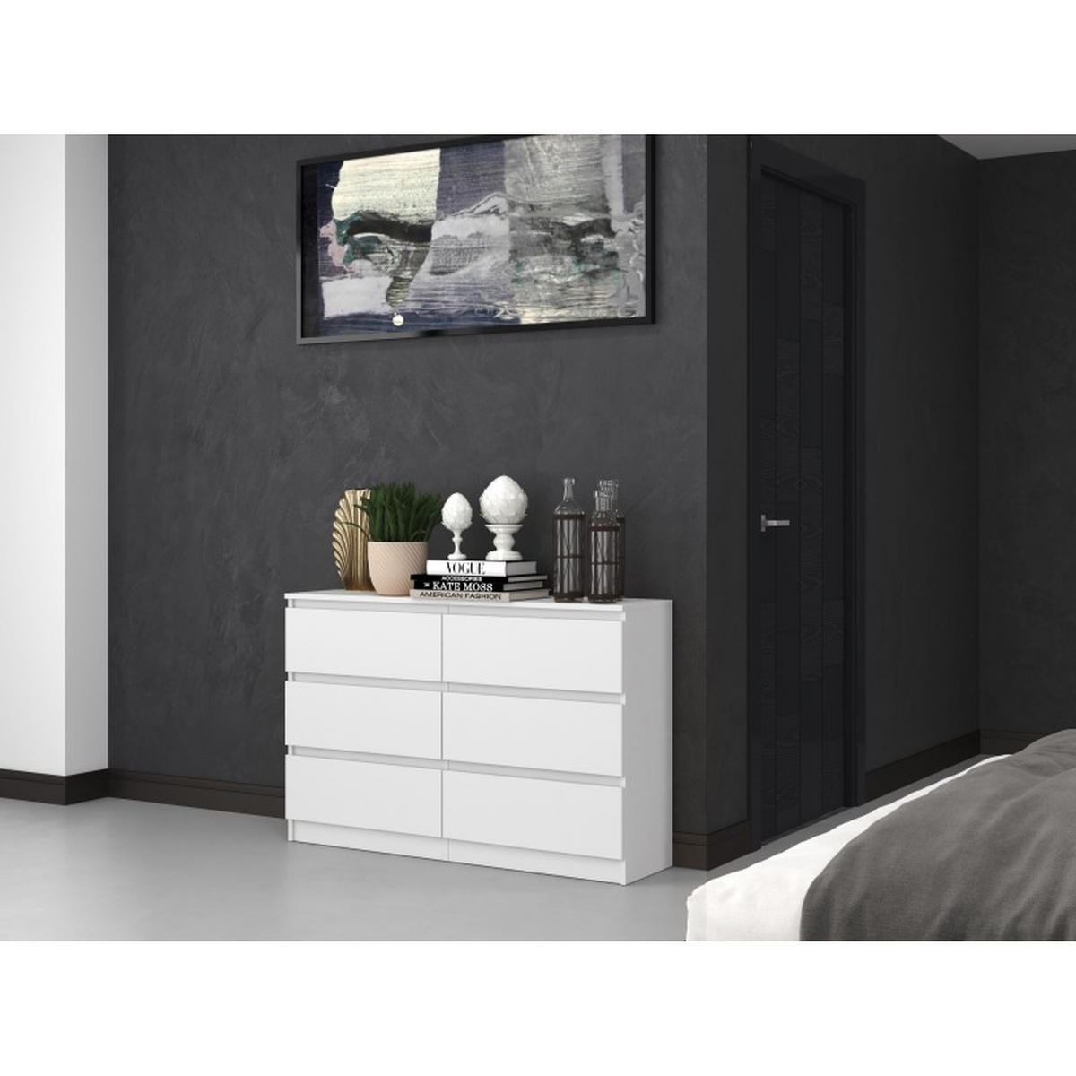 KOMMODE Weiß 120/75/30 - Weiß, Holzwerkstoff (120/75/30cm) - RAUMHIRSCH FURNITURE