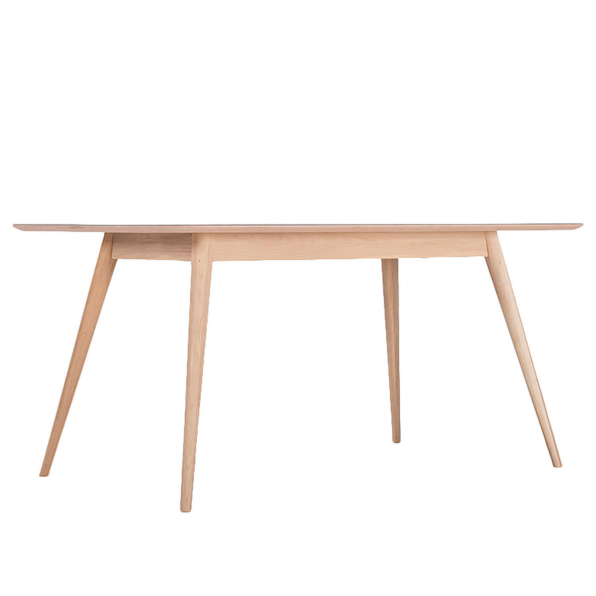 ESSTISCH - Eiche teilmassiv / Linoleum - Petrol/Eiche Artisan, Holzwerkstoff (90/160/75cm) - home24