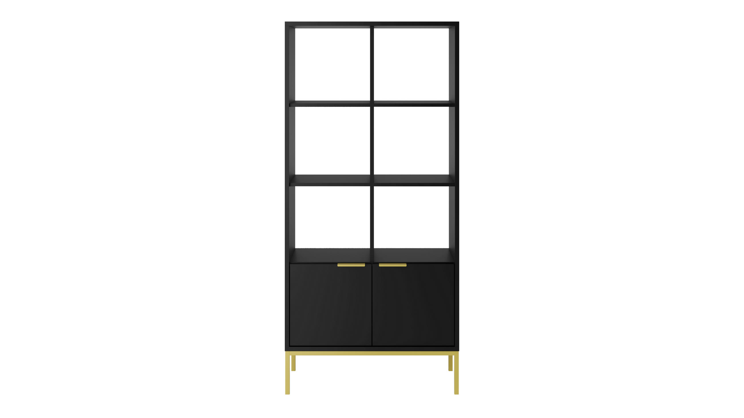 RAUMHIRSCH FURNITURE KNIHOVNA Austin černá 40/171,3/80 cm