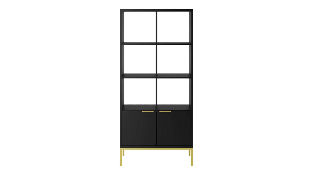 BÜCHERREGAL Austin 40/171,3/80 cm - Schwarz, Holzwerkstoff (40/171/80cm) - Kocot Kids