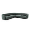 WENDBARES-ECKSOFA Miley aus Chenille-Stoff petrol 5 Sitzplätze - Petrol, Textil (255/255cm) - Micadoni