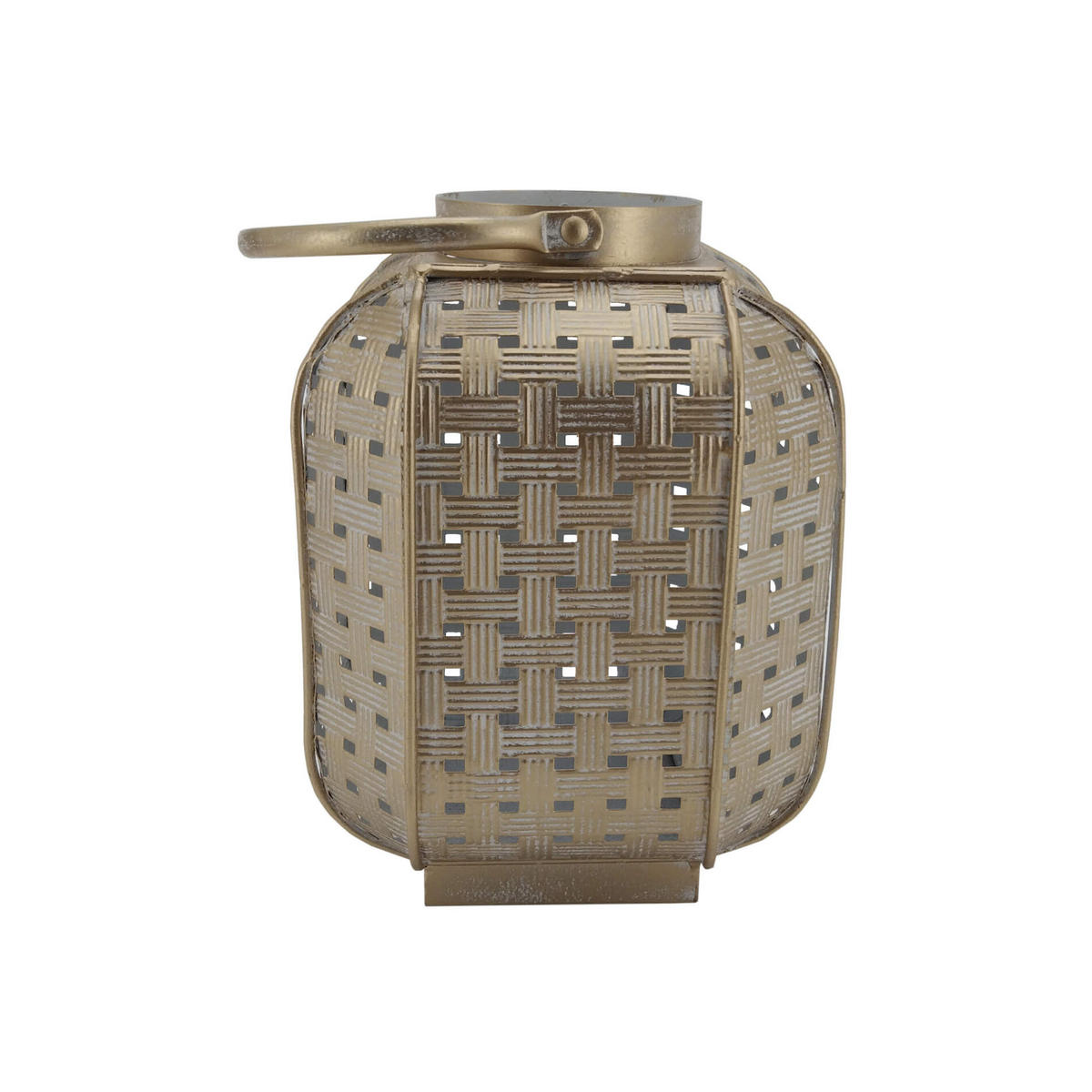 DEKORATIVE LATERNE Goldfarben 16/16/22 cm - Goldfarben, Metall (16/22/16cm) - Mobili Rebecca