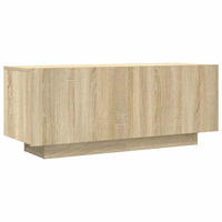 LOWBOARD 100/35/40 cm aus Holzwerkstoff in Sonoma-Eiche Dekor - Sonoma Eiche, Holz (100/40/35cm) - vidaXL