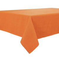 TISCHDECKE Kürbis 140 x 240 cm wasserabweisend Leinenoptik - Orange, Textil (240/140/1.5cm)