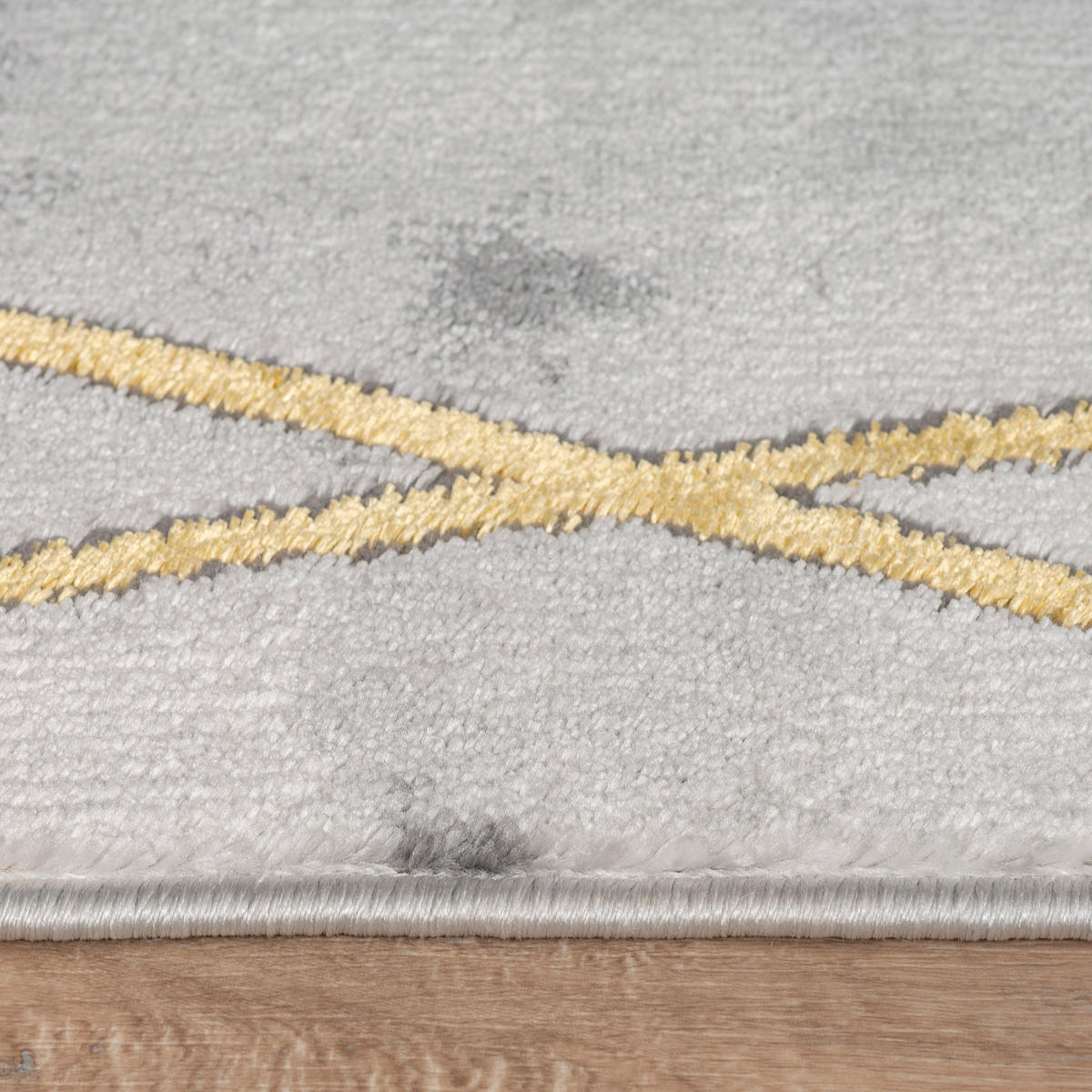 KURZFLORTEPPICH 120/170 cm Kraft 523 - Goldfarben, Textil (120/170cm) - Paco Home