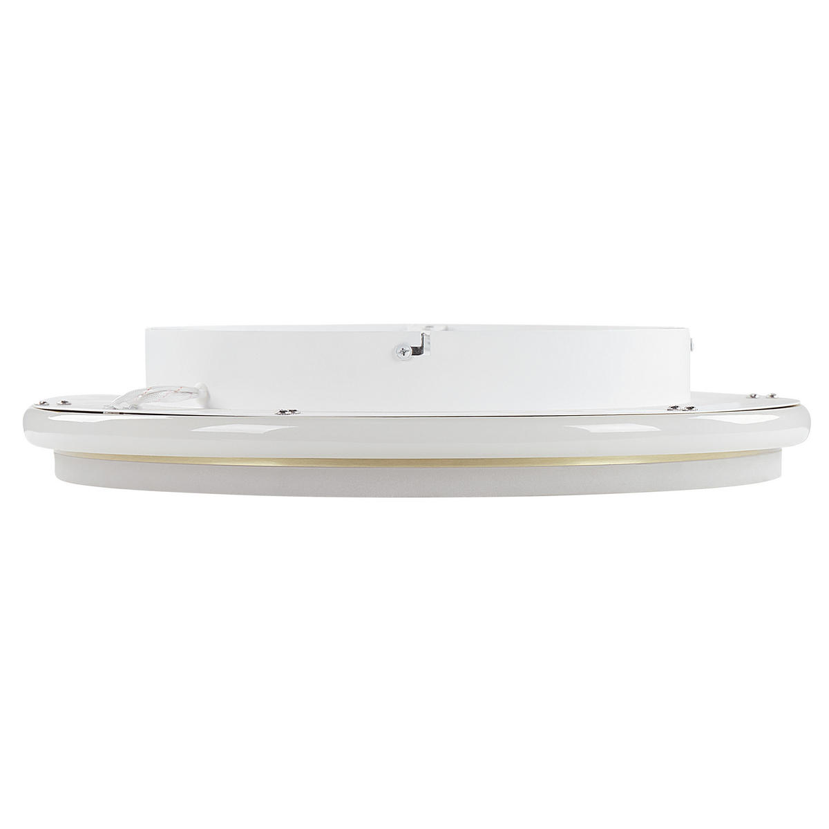 DECKENLEUCHTE Taping 64/64/7 cm - Goldfarben, Metall (64/64/7cm) - Beliani
