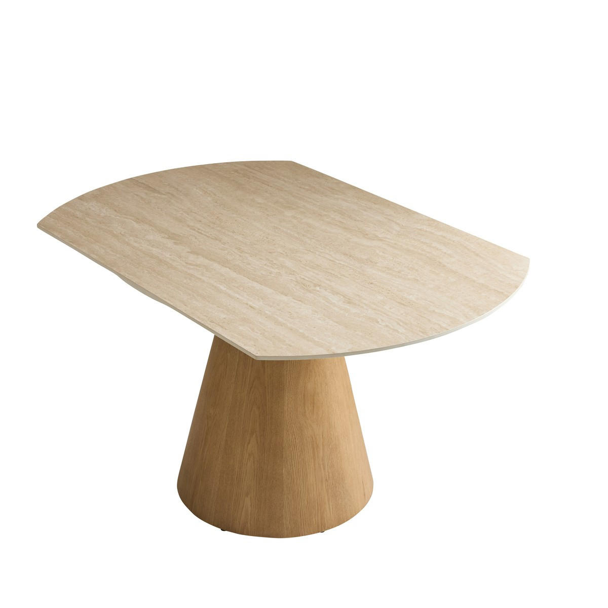 KERAMIKTISCH mit Erweiterungen Rund 135/180/90 cm - Beige, Keramik (98/180/90cm) - Signature
