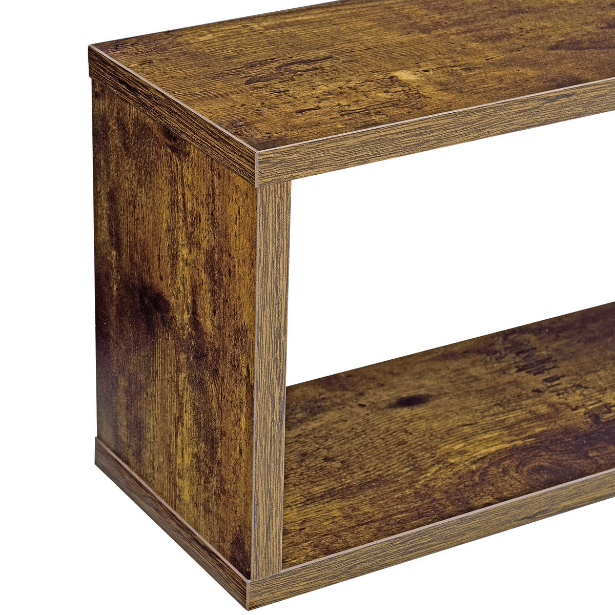 WANDREGAL-SET 3 TLG. Mandal - Dunkelbraun, Holzwerkstoff (37/19/14.5cm) - [en.casa]