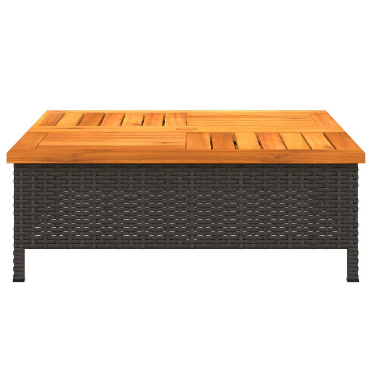 VERKLEIDUNG Für Sonnenschirmständer Schwarz 70/70/25 Cm - Schwarz, Holz (70/70cm) - vidaXL