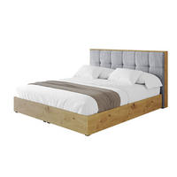 POLSTERBETT mit Bettkasten und Lattenrost, Boxbett ohne Matratze - ENZO7 120x200 Hellgrau - Hellgrau, Holzwerkstoff/Textil (120/200cm) - ALTDECOR