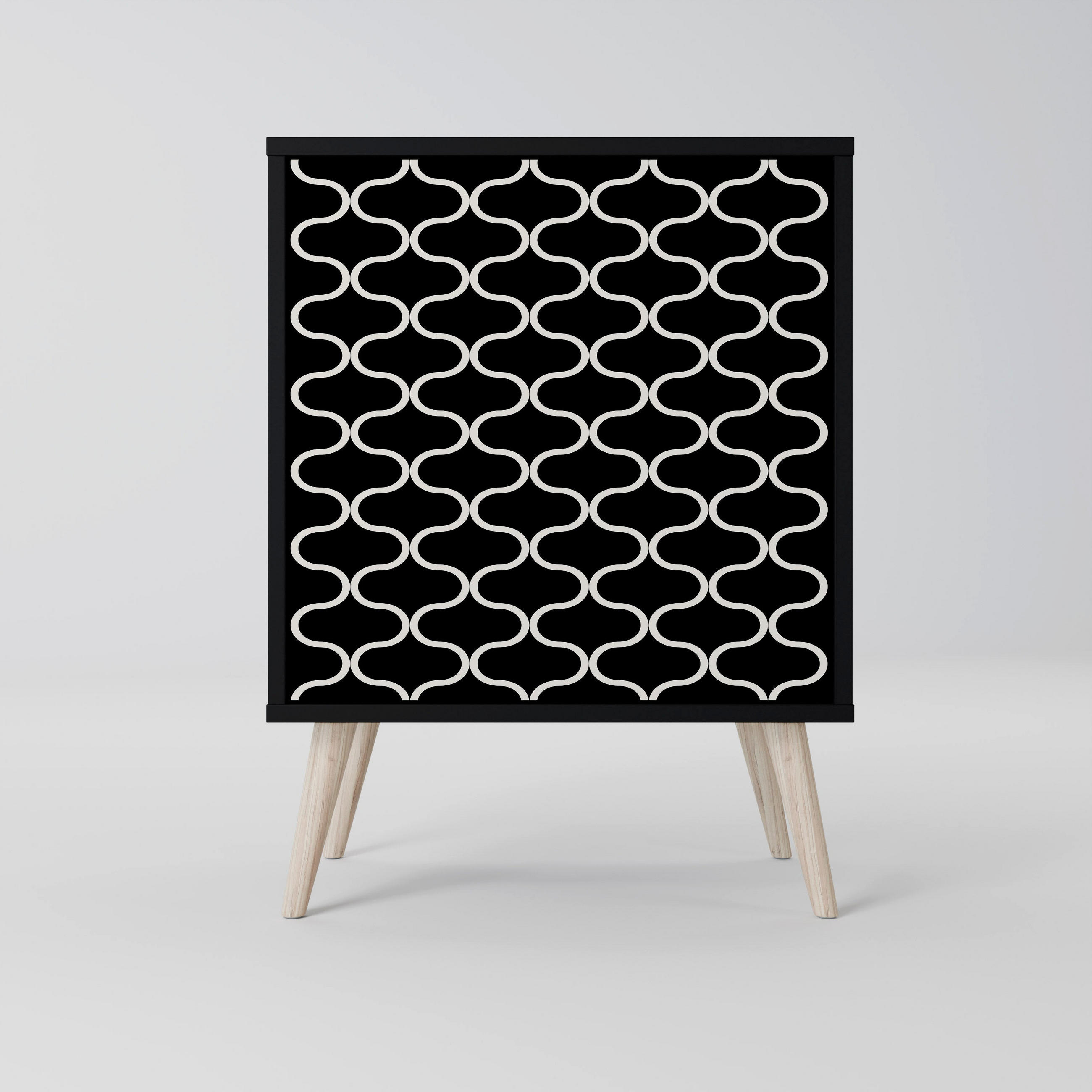SpaceRebels Sideboard Schwarz 57.5x77.5x42 cm